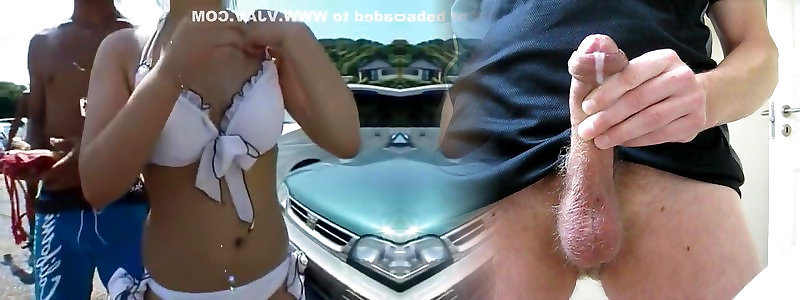 Dame Riesenschwanz Bikini Wichsen