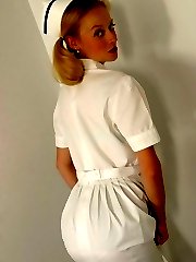Nurse in stockings