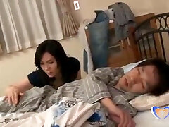 Japanese Cougar Teasing Him with Her Sexy Body