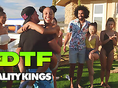 Hot Pornstars Have A Naked Relay Race Before Hammering The Pool For A Wet Fuck-fest - Reality Kings