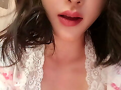 Flawless porcelain skin Asian Tutu begging you to pound her