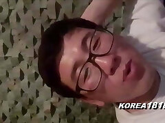 Korean nerds have fun at room salon with nasty Korean stunners