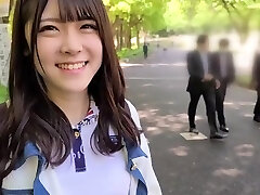 Cute Japanese pornstar Akari Minase enjoys cock of her boyfriend after a lengthy walk
