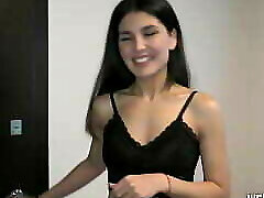 Meeting a new neighbor from Uzbekistan-Tajikistan ( Oriental beauty damsel )