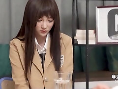 Asian schoolgirl was called to the principal because her skirt is too short for school