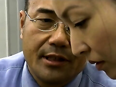 Asian Asa Akira slurping out wet pussy
