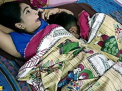 Indian cuckold wife fucking with another man but caught! Hindi hump