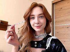 What to do if your maid is pregnant after a creampie? Fuck her firm again! - Part Two