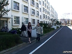Ugly bald Japanese man fucks lovely looking gal Hitomi Kano