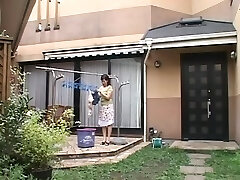 Super-steamy mature Japanese girl with big tits sucks and fucks