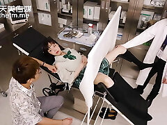 Chinese School Goirl taunt her doctor and ends in Hot fuck - Steamy Asian teen Orgasm On Doctors Cock