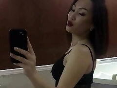 Asian Kazakh Girl Love Ride Big Meatpipes