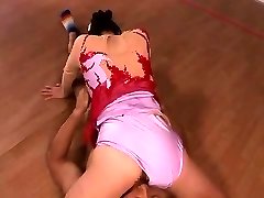 Chinese amateur in bikini and maid uniform