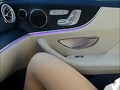 Korean girl rubbing her gash