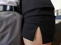 Epic Japanese girl Shizuka Kanno in Hottest Secretary, Facial JAV clip
