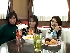 A Group Of Asian Damsels Give Head And Masturbate Off One Lucky Du