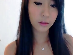 Cutest Asian Webcam Damsel Striptease