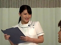 Wild dick riding by a stunning Chinese nurse on the hospital sofa