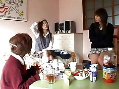  Japanese Girls Female Dom Party! Japanese brats want fun! 