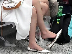 Ebony man fucks imported japanese chick in foot fetish