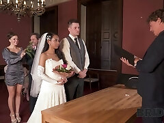 Indonesian bride Killa Raketa gets ultra-kinky on the table on her wedding day