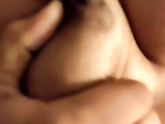 Real indian Desi girls self masterbating super-sexy boobs press rigid and fingering in pussy in Summer