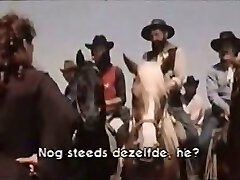 Clean lady in white lingerie gets doggyfucked in the desert by cowboy