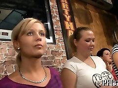 Yong amazing girls in club are pleased to fuck