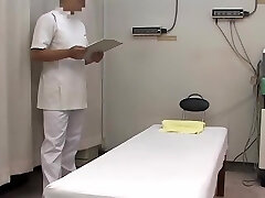 Adorable Jap gal caressed in super-fucking-hot voyeur massage movie