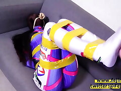 Fejira com. Hentai girl with breathplay and bondage