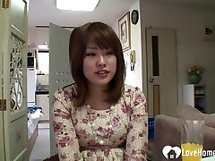 Redhead Asian next door wanted some fuckpole