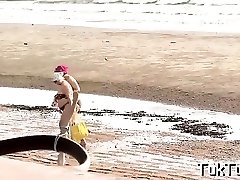 Chick gets hooked up by a smart boy and invited for a plow