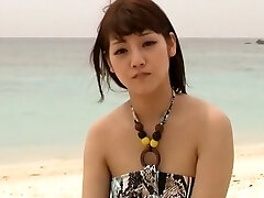 Horny Japanese model Rei Mizuna in Exotic Teens, Beach JAV pinch