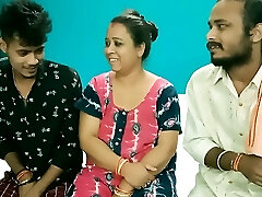 Hot Milf Aunty shared! Hindi latest XXX threesome intercourse
