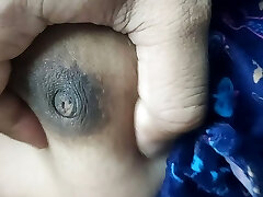 My wife Vaishu's Boobs and nipple press