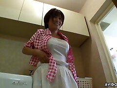 Japanese woman Meguru Kosaka is enjoying, uncensored