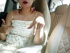Lovely Indian girl sex with het ex-bf fucking tighter in car sex smell her panty suck her boobs in hindi