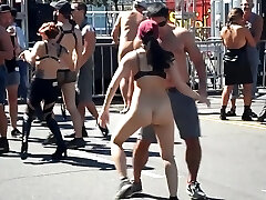 Nude gimp in public fair