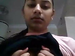 Girl Pal shows her assets in webcam