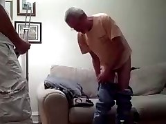 Older guy gets the royal treatment!