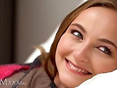 MOMxxx Pilllow humping teen babe Lady Bug girl-on-girl love lesson from hot MILF Nathaly Cherie
