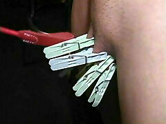 Dominatrix ladies in leather predominate a guy with toys