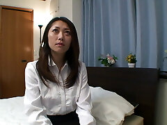 Hairy Japanese mature is doing her first porno video