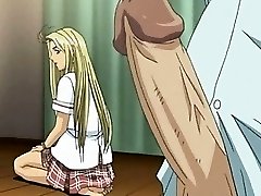 Hentai blonde hottie having anal sex in group cums rigid