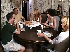 Daddy and son duo fucking the kinky slut