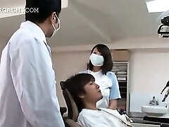 Asian doctor seduced into hot orgy by horny patient