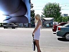 Face Hole-watering upskirt macro shot view