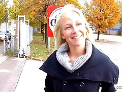 Cute German College Girl Picked Up and Fucked at Audition by Ugly Boy