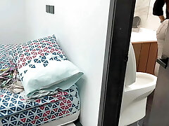 RECIDENTLY RECORDING MY Brown-haired STEPSISTER WITH A HUGE ASS