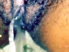 Ebony Ex-Gf pissing